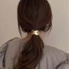 Geometric Hollow Gold Hair Rope High Elasticity Hair Loop New Ponytail Holder  Baby Girl Headdress