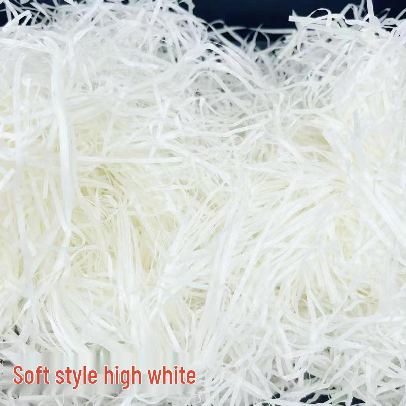 High-End Raffia Gift Box Filler - Shockproof Crepe Paper Shredded for Fruit & Wine Packaging