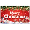 Xmas Display Santa Claus Print Snowman Display Holiday Backdrop Winter Scene Santa Claus Banner For New Year Party Xmas