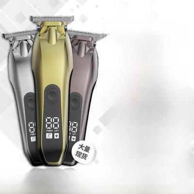 Винтажная электрическая аккумуляторная машинка для стрижки волос с цифровым дисплеем — профессиональный инструмент для карвинга и укладки.