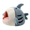 Коврик-пещера для кошек в форме акулы, теплый, универсальный, декоративный, уютный, мягкий, для собак и домашних животных