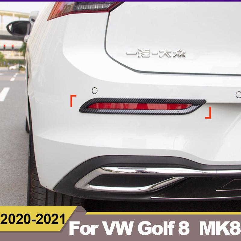 Для Volkawagen VW Golf 8 MK8 2022 ABS задняя противотуманная фара, крышка, накладка на заднюю противотуманную фару, рамка, наклейка, аксессуары