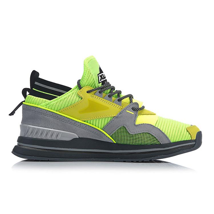 XLARGE x Li Ning Низкие повседневные кроссовки Мужские Неоново-зеленые AGLP095-1