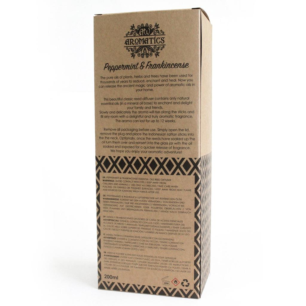 Reed Diffuser Peppermint and Frankincense 200ml