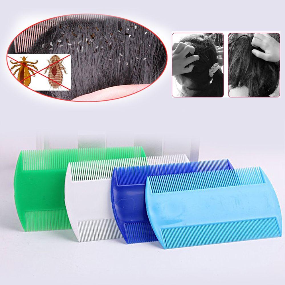 White Double Sided Hair Styling Tools Nit Combs Head Lice Detection Lice Flea Nit Removal Lice Comb