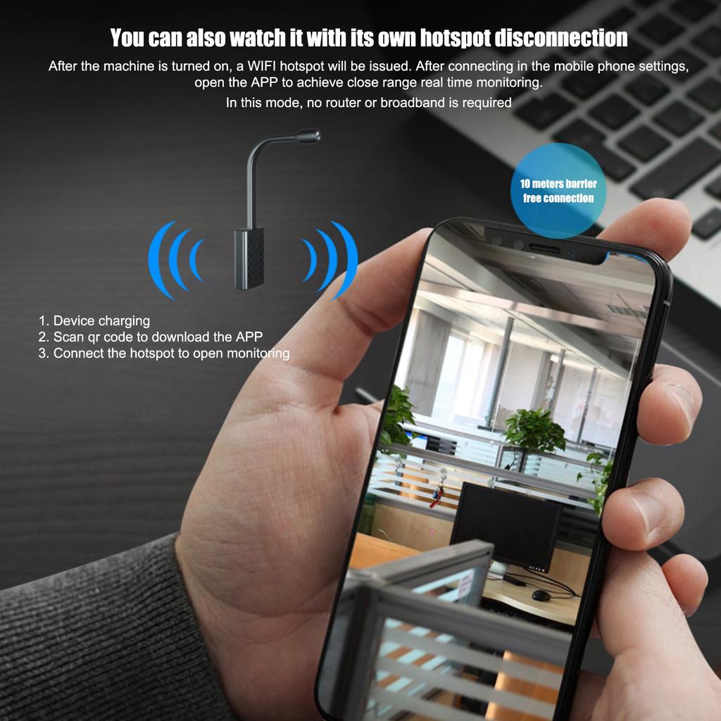 Мини WiFi Камера 1080P Full HD Беспроводная Охранная Умная Камера с Приложением для Мобильного Телефона Обнаружение Движения для Дома Автомобиля Внутри Помещения На Улице