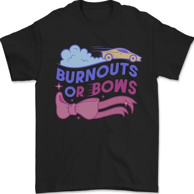 Футболка унисекс с указанием пола ребенка Burnouts or Bows для беременных