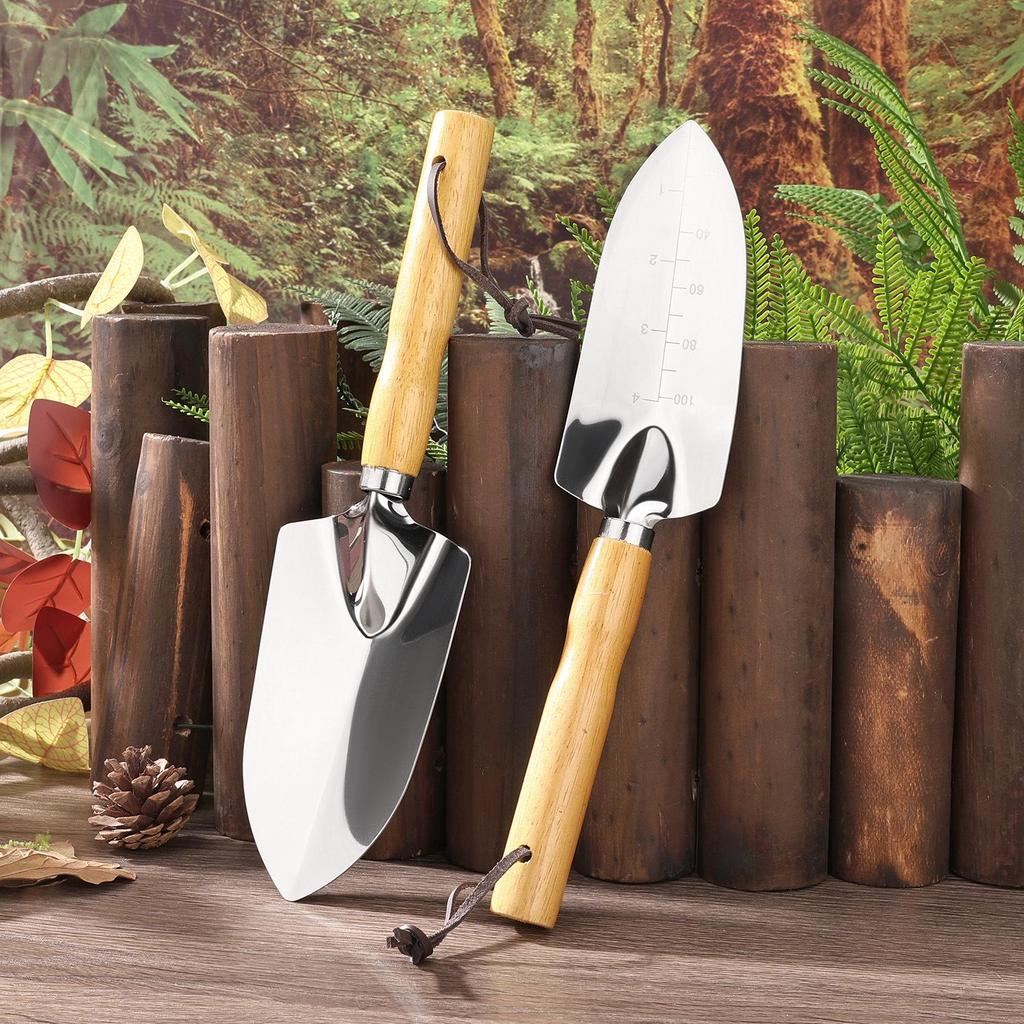 Stainless Steel Gardening Shovel - Small Flower & Vegetable Planting Tool