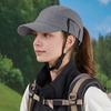 Sun Hat Adjustable Chin Straps Extended Brim Baseball Hat UV Blocking Windproof Outdoor Travel Riding Hat