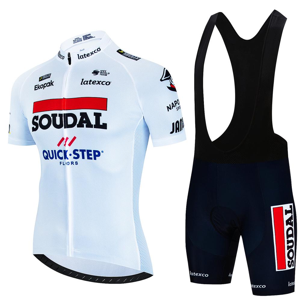 Men's Cycling Outfit Set SOUDAL Quick Step Clothing 2025 Bicycles Clothes Summer Bike Jersey Cycle Jacket Man Spring Shorts Bib