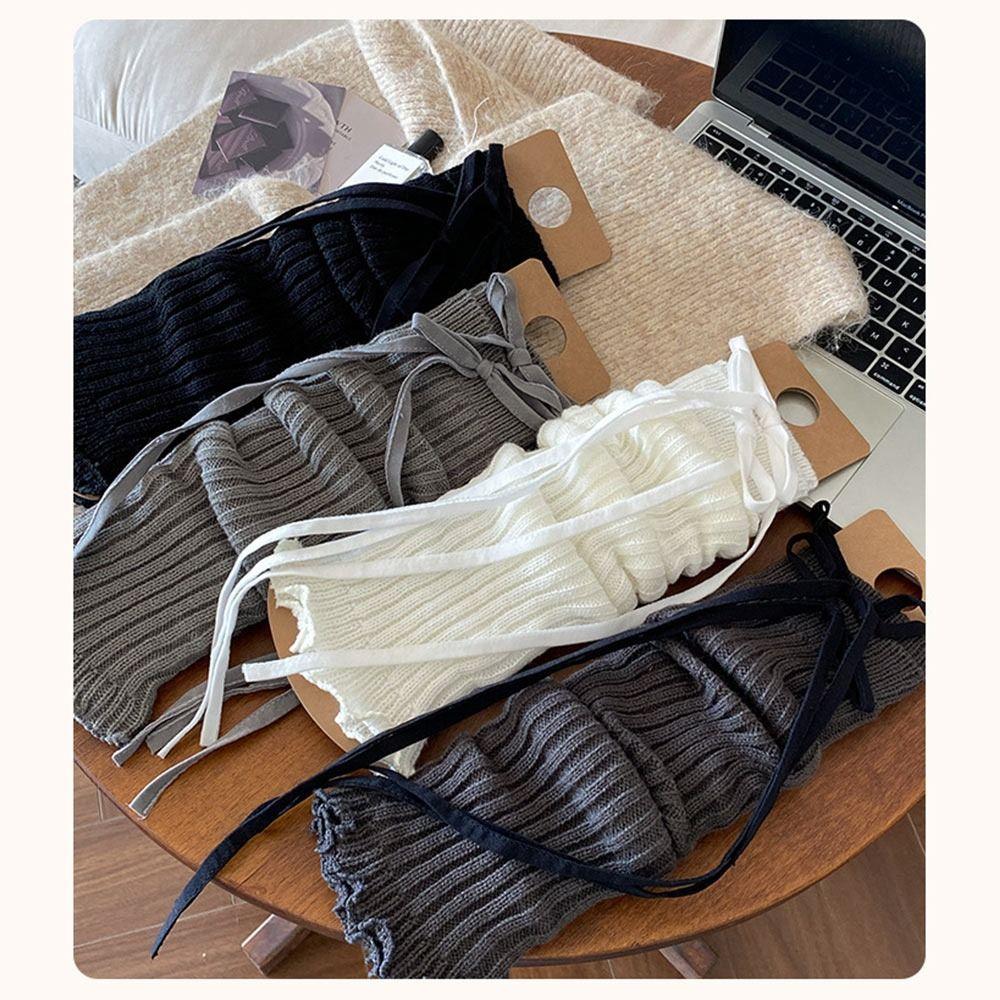 Эластичные чехлы на ноги Вязаные носки в стиле Лолиты Корейский стиль Детские кружевные гетры Зимний сезон