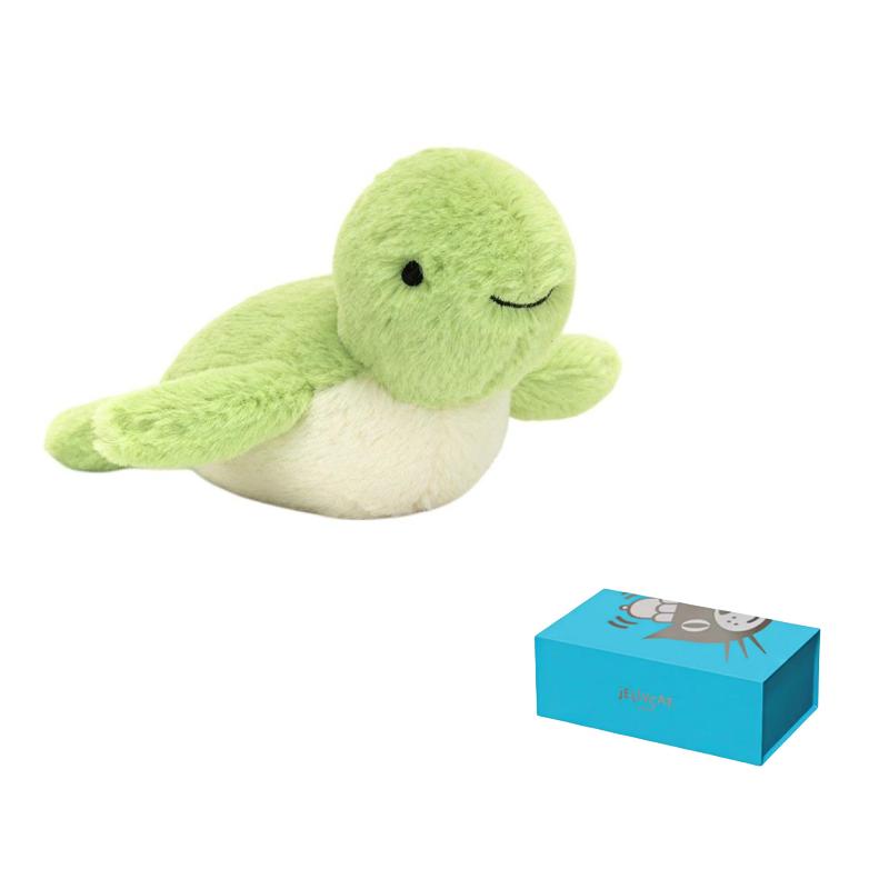 JELLYCAT Ocean Series Fluffy Turtle Fluffy Turtle Soothing Companion Doll Plush Doll Sitting 7cm Height