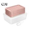 Easy Clean Ice Tray Mini Cube with Bin And Scoop, Small Round Silicone Ball Mold for Coffee Drinks, Release Stackable Freezer