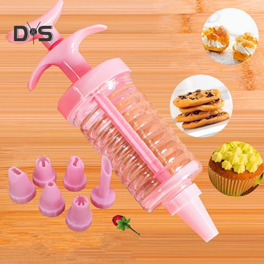 Прочная пресс-форма для изготовления печенья с 8 насадками для торта, нетоксичный набор инструментов