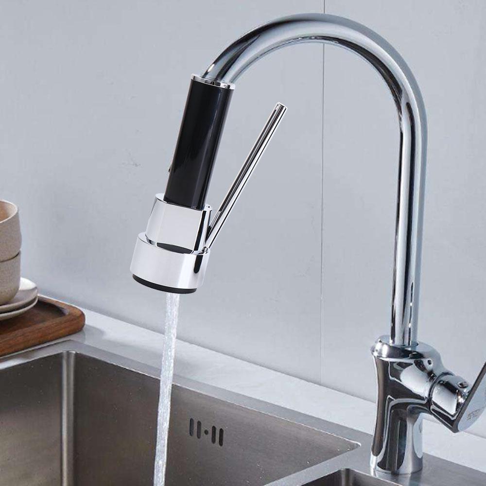 High Pressure Kitchen Faucet Plastic Pull Out Spray Head Spring Faucet Kitchen Spout Head