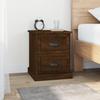 VidaXL Bedside Tables 2pcs Brown Oak 39x39x47.5cm Engineered Wood 816159