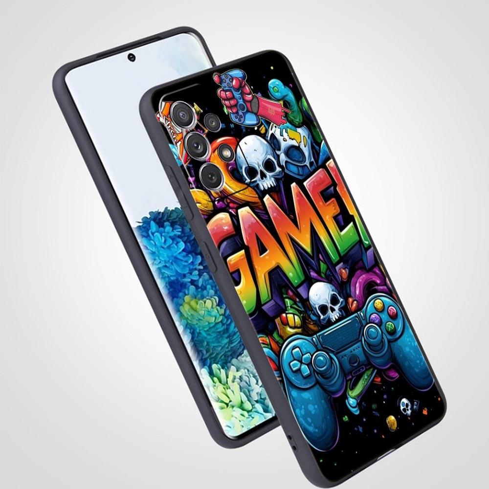 Technology Game Console Phone Case for Samsung Galaxy A55 A35 A17 A07 A15 A13 A25 A51 A71 A72 A73 A32 A52 A52S A41 5G Soft TPU