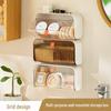 Wall-Mounted Divided Plastic Storage Box for Home and Dormitory Essentials