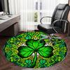 1pc Office Carpet Chair Mats Stained Glass Clover Mandala Perfect for Decorating Office Chairss, Or Bedrooms.YDT446