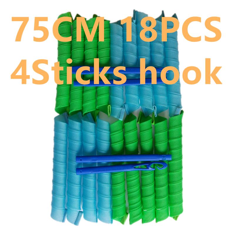 20/30/45/55/65/75 см Щипцы для завивки волос Без нагрева Мягкий пластик Волшебный бигуди для волос Спиральные круглые локоны Фабрика