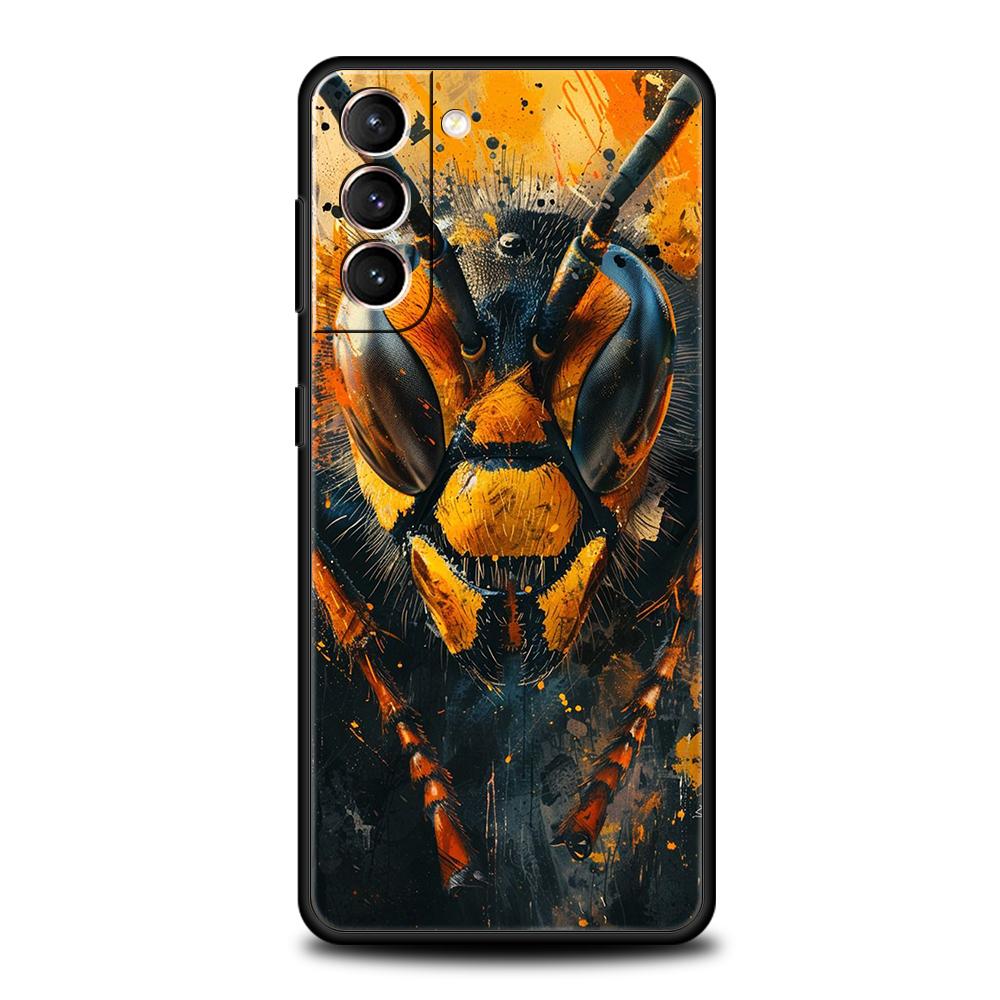 Bugs bees scientific decomposition Phone Case for Samsung Galaxy S24 S23 S22 S20 S21 FE Ultra S10 S10E S9 S8 Plus Soft TPU Shell