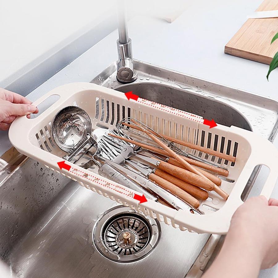 Корзина для слива посуды, кухонная полка для слива, выдвижная полка для хранения посуды, корзина для слива фруктов и овощей