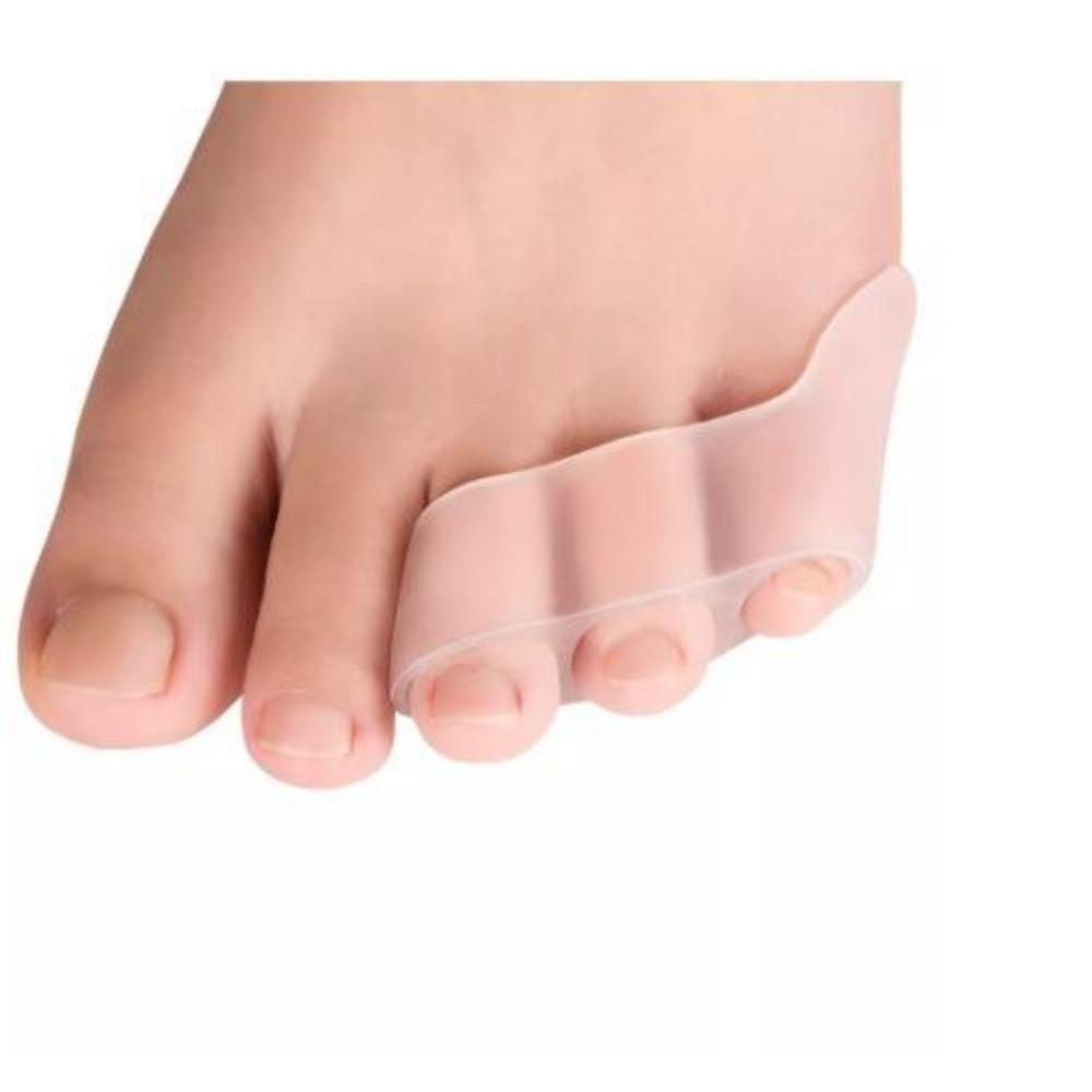 Transparent Silicone Gel Straightener Pain Relief Toe Protector Three-Hole Little Toe Bunion Foot Care Tools