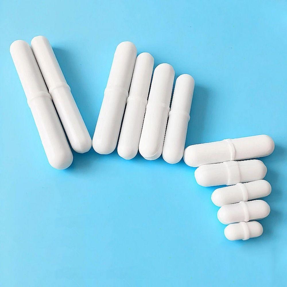 10Pcs 6-15mm Magnetic Stirrer Mixer White Laboratory Stir Rod  Lab Supplies