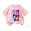 2026 Fun Huntrix Kpop Охотники на демонов Футболка для мальчиков девочек фанатов подарок летняя с круглым вырезом с коротким рукавом модная детская футболка