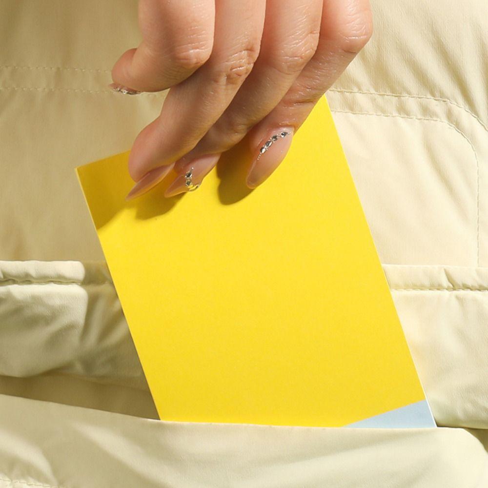 50/100Sheets Non-sticky Writing Notepad Color-blocking Message Paper Memo Pad Students