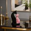 New Sale Cat Figurines Simulation Plastic Cat Refrigerator Sticker Material Miniatures Cartoon Car Cat Ornament Kids Toy