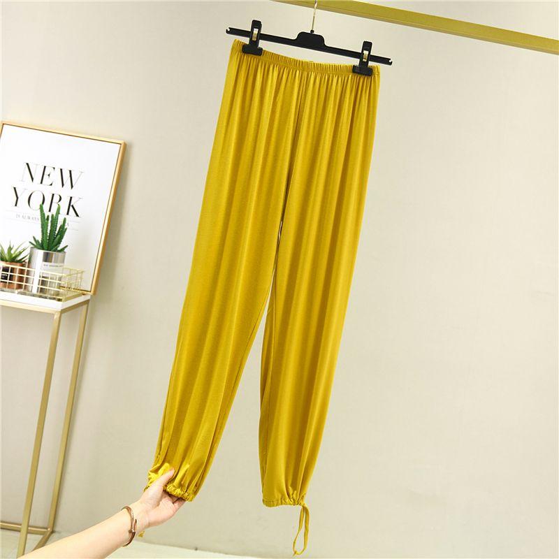 Тонкие брюки из модала, свободные спортивные штаны с высокой талией, брюки Harlan, танцевальные брюки, женские летние брюки