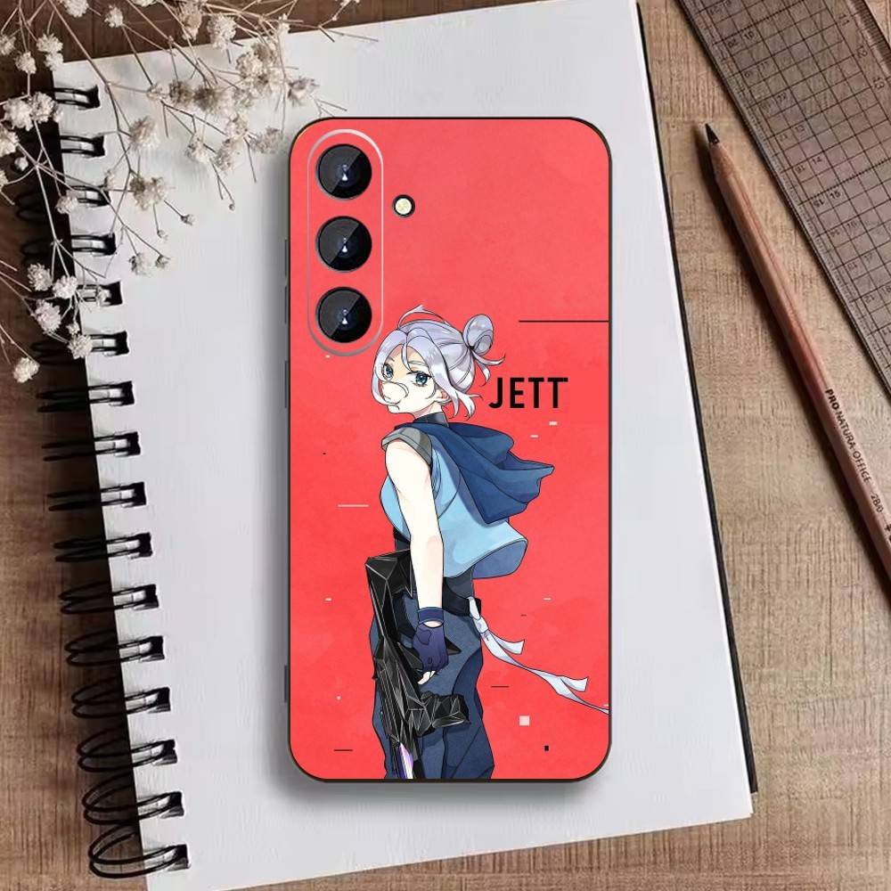 Cute Trendy Wuxia Phone Case For Samsung Galaxy A73,21,22,32,71,53,52,51,80,5G Soft Black Cover