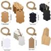 100Pcs Kraft Paper Tags Wedding Party Decoration Gift Tags Diy Packaging Labels