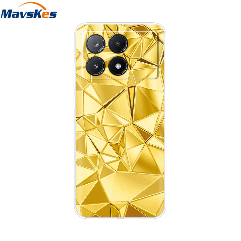 Чехол для Xiaomi Poco X6 Pro Мягкий ТПУ Силиконовый Телефон Прозрачная Крышка Для Xiaomi Poco X6 5G Чехол Бампер Pocox6 X 6 5G 2024 Funda Coque