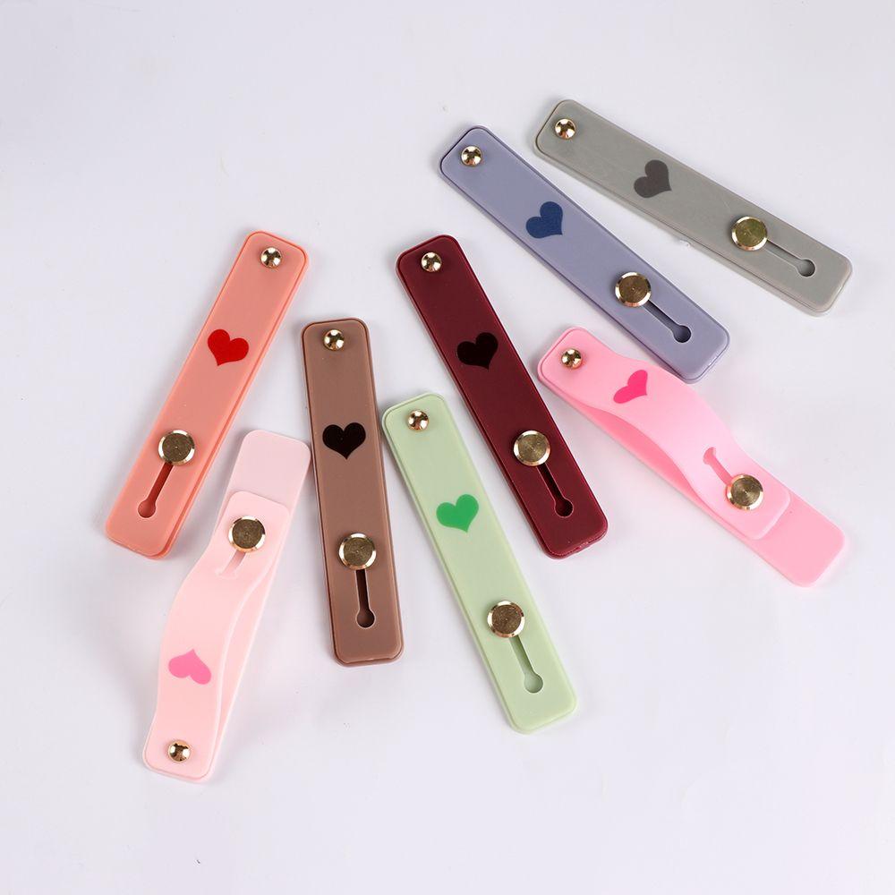 Creative Bracket Silicone Finger Ring Grip Stand Push Pull Phone Holder