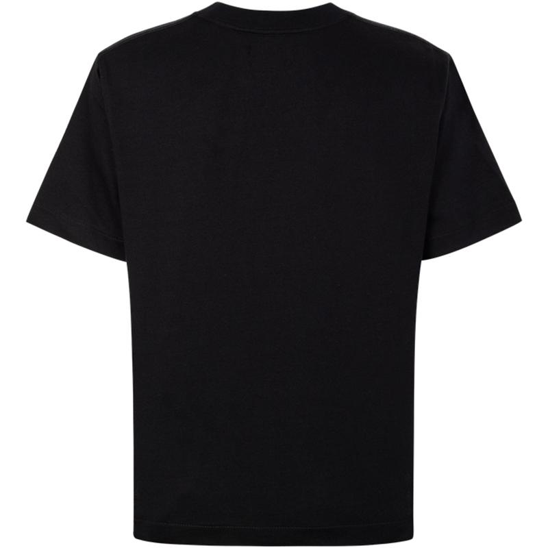 Calvin Klein Футболка с коротким рукавом с логотипом и принтом, женские топы, черная 40WH113-BAE