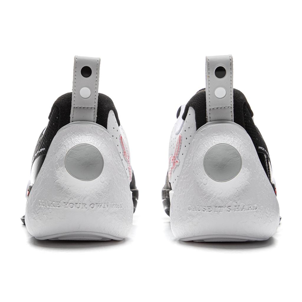 Li Ning All City 13 Амортизирующие износостойкие нескользящие низкие мужские баскетбольные кроссовки Черно-белые ABAV001-3