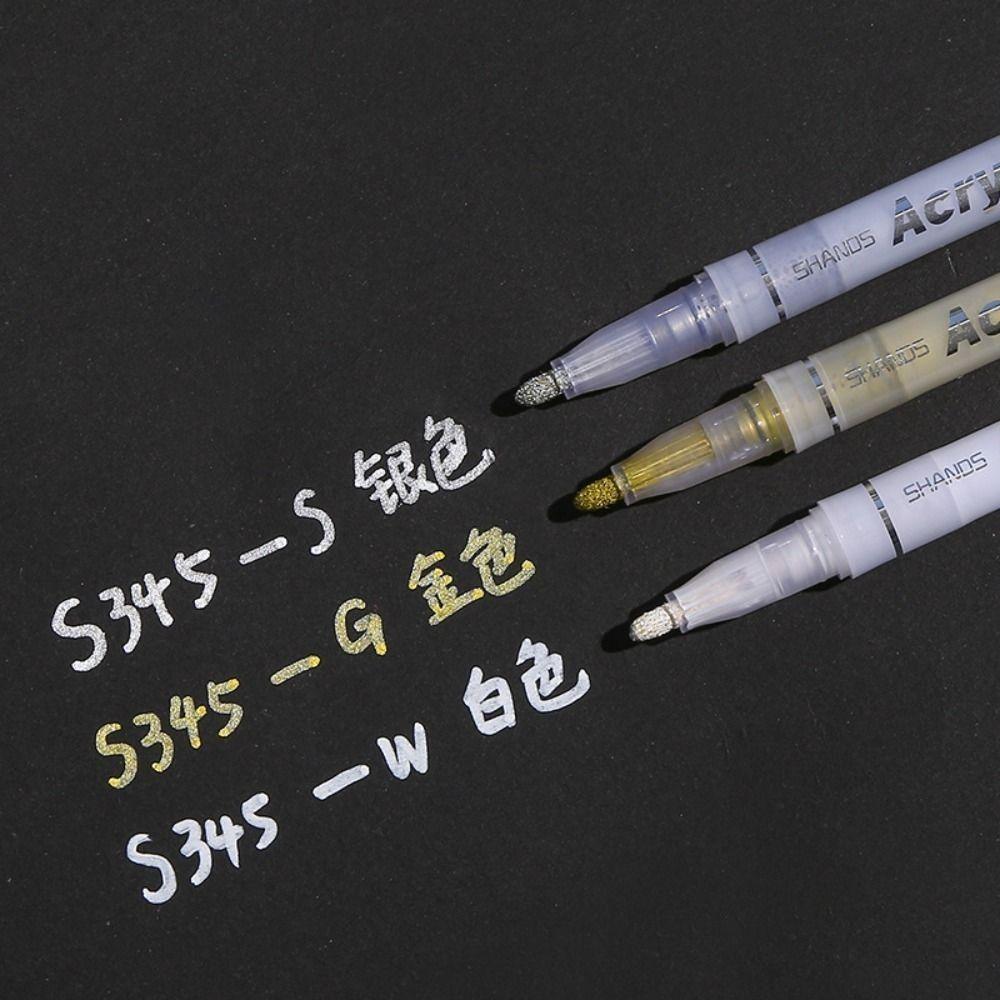 Archival Ink Art Marker Fine Line Pens White Painting Graffiti Pens High Gloss Pen Artists