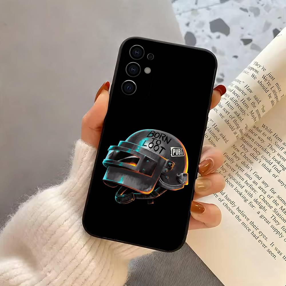 Чехол для телефона P-PUBG-es Черный Силиконовый Мягкий Для Samsung S25,S24,S21,S22,S23,S30,Ultra,S20,Plus,Fe,Lite
