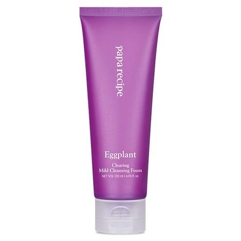 Papa Recipe Eggplant Clearing Mild Cleansing Foam Gentle Facial Cleanser 120ml
