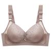 Large Size Thin Section Without Steel Ring Comfortable Breathable Adjustable Underwear Large Breasts Show Small Side Collection Gathered Bra