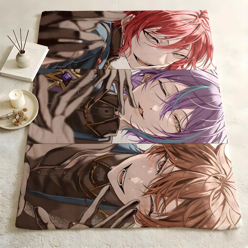 Аниме E-Ensemble S-Stars Плед из фланели мягкий к коже подходит для дивана гостиной кровати путешествий и в качестве подарков