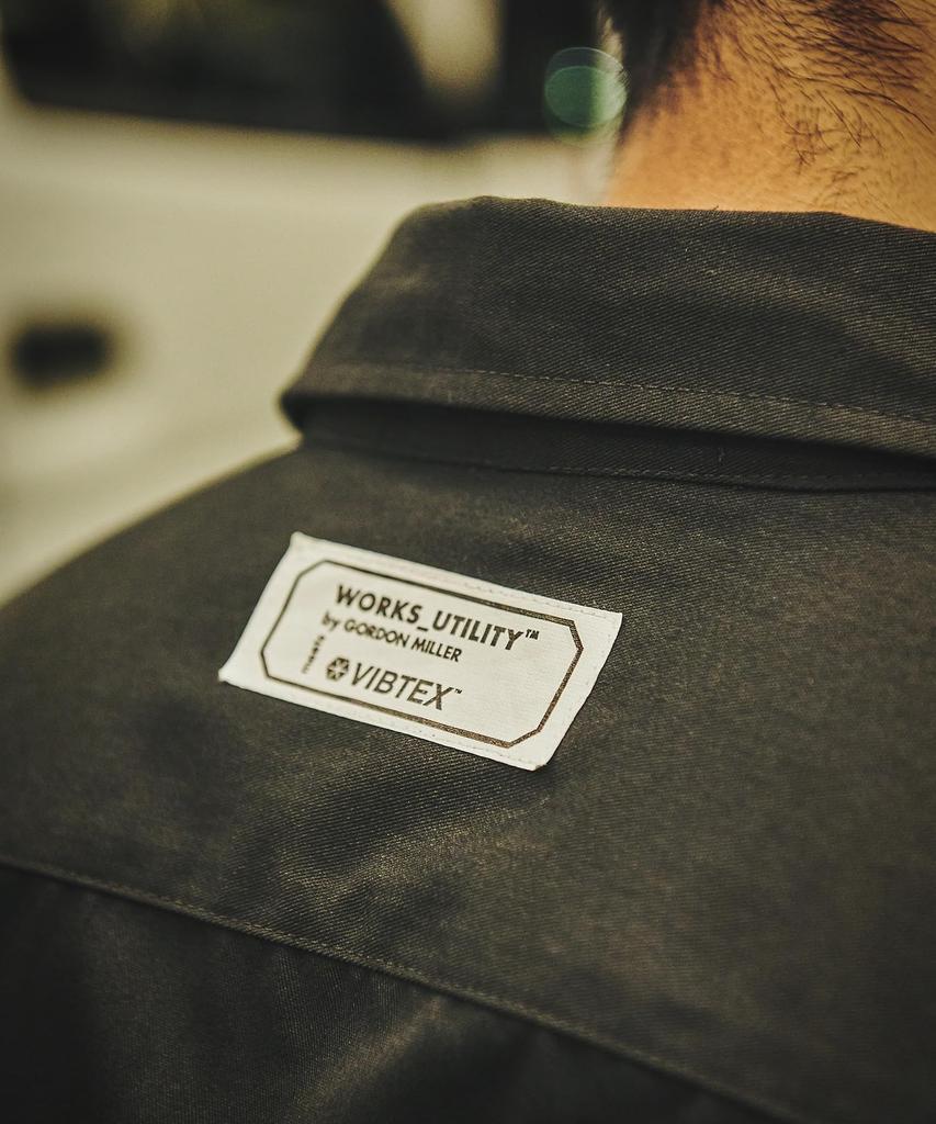 GORDON MILLER Унисекс Рабочая рубашка VIBTEX Размер 1 M Размер Угольно-серый 1767072 WORKS_UTILITY (Эквивалент JP)