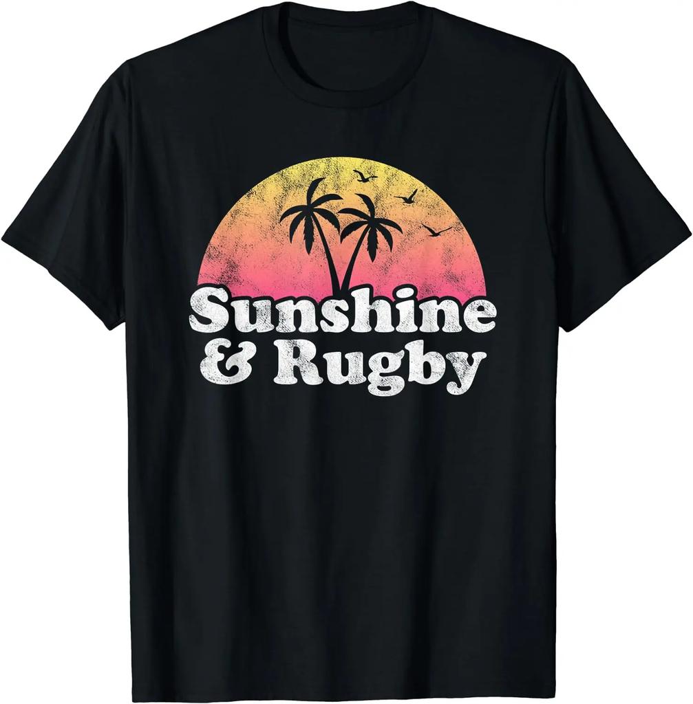 Funny Rugby T-Shirt Classic Tee Funny Retro Style Print T-shirt Men Women Short Sleeve Street Fashion Tops Y2k