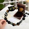 1PC New Cute Little Black Cat Bracelet For Women Men Fashion Funny Cartoon Animal Beaded Bracelet Trendy Couple Friend Gifts