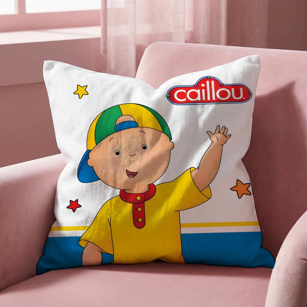 Caillou Cushion Cover MultiScene Pillow Cover for Home  Car  Reversible Soft  Durable for Daily Use