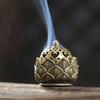Lotus Incense Burner Copper Incenser Holder Decoration For Home Censer Desktop Ornament For Shop Office Home Decoration Roducts