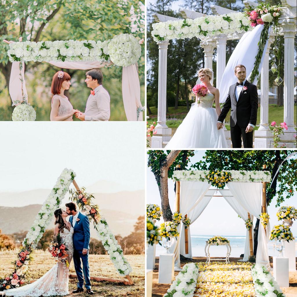 Искусственные цветы, свадебные украшения, арка, шелковые пионы, розы, искусственная арка, цветочный декор, украшения для приема/банкета