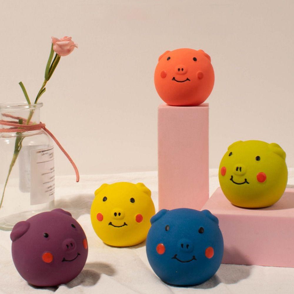 Cartoon Dog Chew Toy Soft Doy Molar Toy Funny Latex Squeaky Dog Toys Relieve Boredom